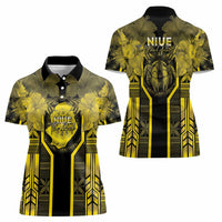 Niue The Rock Women Polo Shirt The Island Of The Uga LT05 - Polynesian Pride
