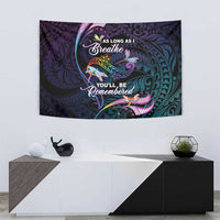 Polynesia Memorial Tapestry Always Remembered Dragonfly Polynesian Style