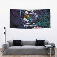 Polynesia Memorial Tapestry Always Remembered Dragonfly Polynesian Style