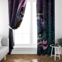 Polynesia Memorial Window Curtain Always Remembered Dragonfly Polynesian Style