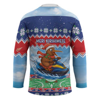 New Zealand Christmas Hockey Jersey Funny Jet Ride Kiwi Xmas - Polynesian Pride