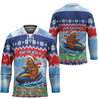New Zealand Christmas Hockey Jersey Funny Jet Ride Kiwi Xmas - Polynesian Pride