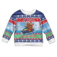 New Zealand Christmas Kid Ugly Christmas Sweater Funny Jet Ride Kiwi Xmas - Polynesian Pride