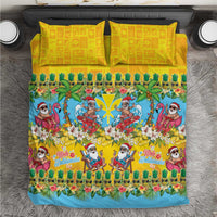 Hawaii Christmas Bedding Set Mele Kalikimaka Tropical Vibes - Polynesian Pride
