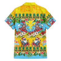 Hawaii Christmas Family Matching Off Shoulder Short Dress and Hawaiian Shirt Mele Kalikimaka Tropical Vibes - Polynesian Pride