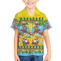 Hawaii Christmas Kid Hawaiian Shirt Mele Kalikimaka Tropical Vibes LT05 Kid Colorful - Polynesian Pride