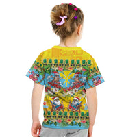 Hawaii Christmas Kid T Shirt Mele Kalikimaka Tropical Vibes - Polynesian Pride