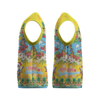 Hawaii Christmas Knitted V-Neck Vest Mele Kalikimaka Tropical Vibes - Polynesian Pride