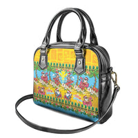Hawaii Christmas Shoulder Handbag Mele Kalikimaka Tropical Vibes - Polynesian Pride