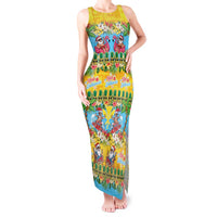 Hawaii Christmas Tank Maxi Dress Mele Kalikimaka Tropical Vibes - Polynesian Pride