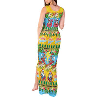 Hawaii Christmas Tank Maxi Dress Mele Kalikimaka Tropical Vibes - Polynesian Pride