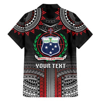 Personalised Samoa Black Saturday Family Matching Long Sleeve Bodycon Dress and Hawaiian Shirt Samoan Warrior Tribal Pattern