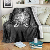 New Zealand Matariki Blanket Maori Moko Black Galaxy