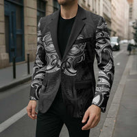 New Zealand Matariki Blazer Maori Moko Black Galaxy