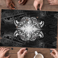 New Zealand Matariki Puzzle Maori Moko Black Galaxy