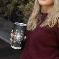 New Zealand Matariki Tumbler Cup Maori Moko Black Galaxy