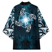 New Zealand Matariki Waita Kimono Maori Moko Dark Blue Galaxy