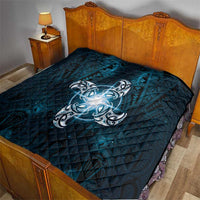 New Zealand Matariki Waita Quilt Maori Moko Dark Blue Galaxy