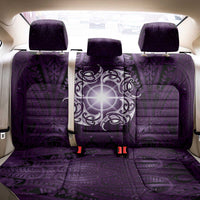 New Zealand Matariki Waipunarangi Back Car Seat Cover Maori Moko Purple Galaxy LT05 - Polynesian Pride