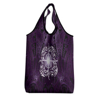 New Zealand Matariki Waipunarangi Grocery Bag Maori Moko Purple Galaxy