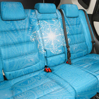 New Zealand Matariki Waiti Back Car Seat Cover Maori Moko Cyan Galaxy