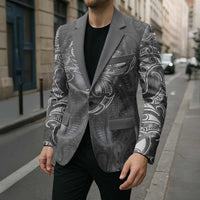 New Zealand Matariki Ururangi Blazer Maori Moko Grey Galaxy