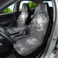 New Zealand Matariki Ururangi Car Seat Cover Maori Moko Grey Galaxy