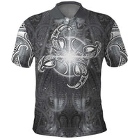 New Zealand Matariki Ururangi Polo Shirt Maori Moko Grey Galaxy