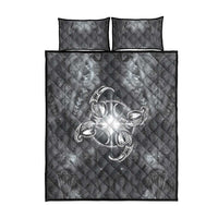New Zealand Matariki Ururangi Quilt Bed Set Maori Moko Grey Galaxy