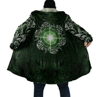 New Zealand Matariki Tupuarangi Cloak Maori Moko Green Galaxy