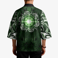 New Zealand Matariki Tupuarangi Kimono Maori Moko Green Galaxy