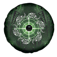 New Zealand Matariki Tupuarangi Spare Tire Cover Maori Moko Green Galaxy