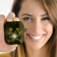 New Zealand Matariki Hiwaiterangi AirPods Case Maori Moko Yellow Galaxy