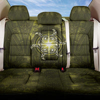 New Zealand Matariki Hiwaiterangi Back Car Seat Cover Maori Moko Yellow Galaxy LT05 One Size Yellow - Polynesian Pride