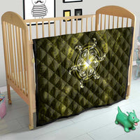 New Zealand Matariki Hiwaiterangi Quilt Maori Moko Yellow Galaxy