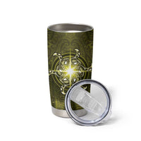 New Zealand Matariki Hiwaiterangi Tumbler Cup Maori Moko Yellow Galaxy LT05 - Polynesian Pride