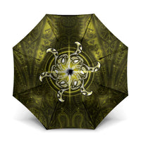 New Zealand Matariki Hiwaiterangi Umbrella Maori Moko Yellow Galaxy