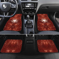 New Zealand Matariki Pohutukawa Car Mats Maori Moko Red Galaxy