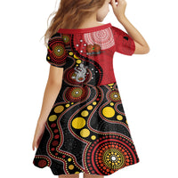 Papua New Guinea And Australia Aboriginal Family Matching Puletasi and Hawaiian Shirt Bird Of Paradise And Kangaroo Together LT05 - Polynesian Pride