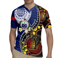 Samoa And Australia Together Rugby Jersey Aboriginal Mix Polynesian