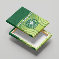 Ballantine Memorial School Canvas Wall Art With Fijian Tapa Pattern