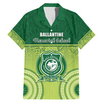 Personalised Ballantine Memorial School Family Matching Mermaid Dress and Hawaiian Shirt With Fijian Tapa Pattern