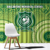Ballantine Memorial School Window Curtain With Fijian Tapa Pattern