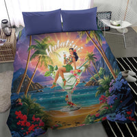 Aloha Hawaii Bedding Set Hula Martini Tropical Vibes - Polynesian Pride