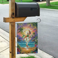 Aloha Hawaii Garden Flag Hula Martini Tropical Vibes - Polynesian Pride