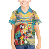 Hawaii Parrot Family Matching Mermaid Dress and Hawaiian Shirt Im Not Waiting Till 5 Oclock LT05 Son's Shirt Colorful - Polynesian Pride