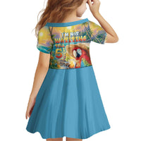 Hawaii Parrot Family Matching Off The Shoulder Long Sleeve Dress and Hawaiian Shirt Im Not Waiting Till 5 Oclock LT05 - Polynesian Pride