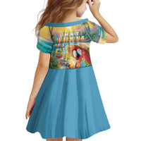Hawaii Parrot Family Matching Off Shoulder Short Dress and Hawaiian Shirt Im Not Waiting Till 5 Oclock LT05 - Polynesian Pride