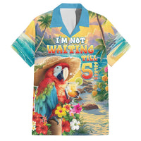 Hawaii Parrot Family Matching Short Sleeve Bodycon Dress and Hawaiian Shirt Im Not Waiting Till 5 Oclock LT05 Dad's Shirt - Short Sleeve Colorful - Polynesian Pride
