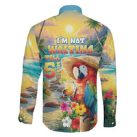Hawaii Parrot Family Matching Short Sleeve Bodycon Dress and Hawaiian Shirt Im Not Waiting Till 5 Oclock LT05 - Polynesian Pride